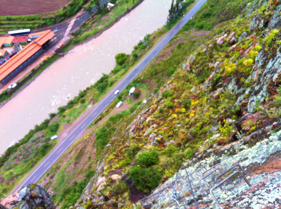 View of the parking lot 