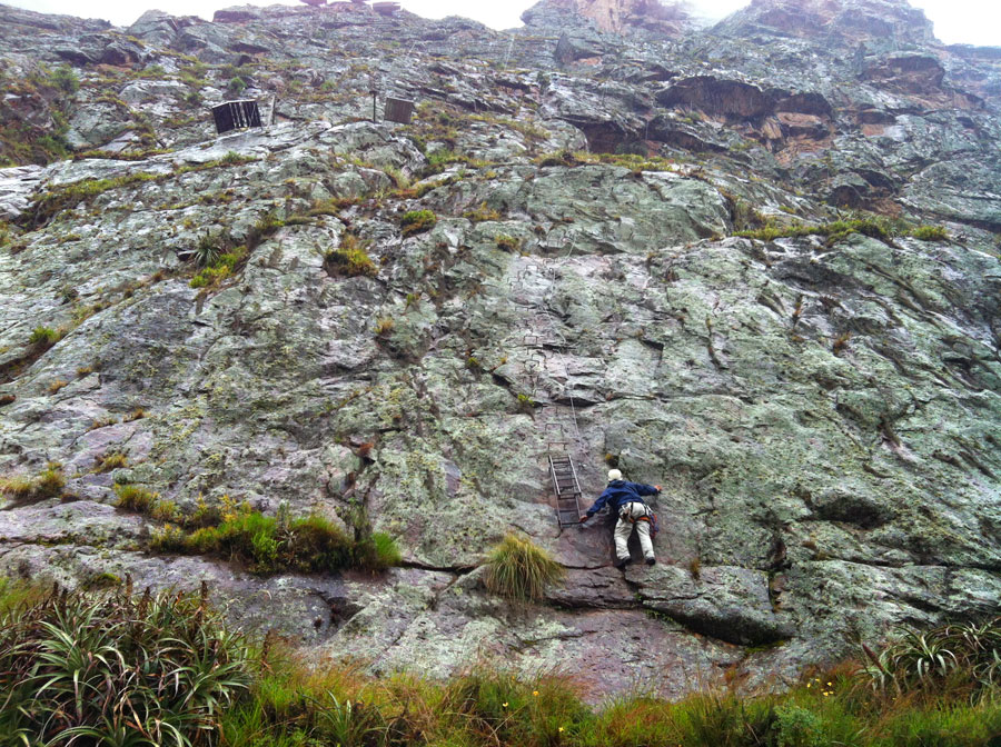 Entrance to the Valle Sagrado via ferrata 
