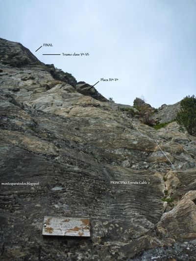 Start of the cable route 2 © montesparatodos.blogspot.com 