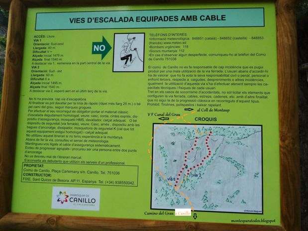 Touched-up informative signpost 