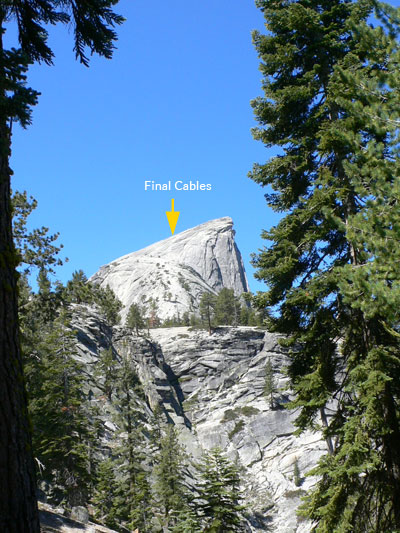 Northeast view -the cables are already visible- 