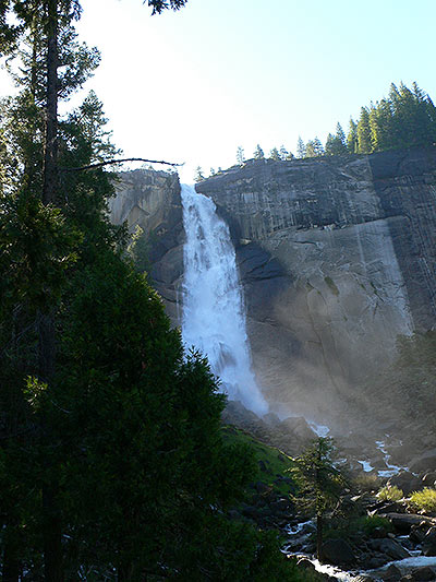 Closer to the second waterfall -Nevada Falls- 