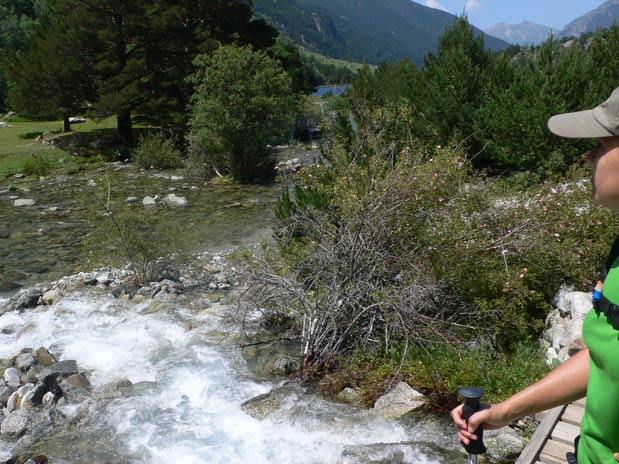 Pasarela sobre el río 