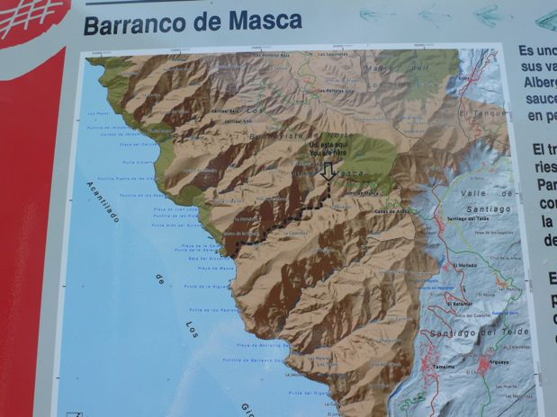Pronto encontramos el mapa indicador de la ruta 