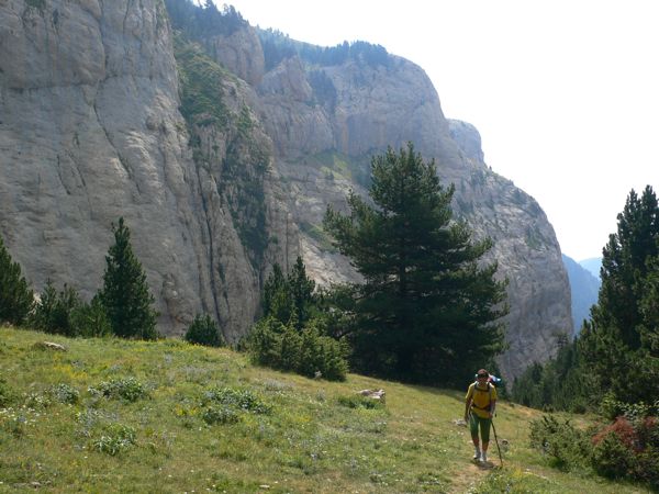 Llegando al collado del Ferrús 