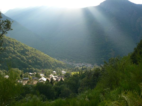 Vistas atrás hacia Merens 