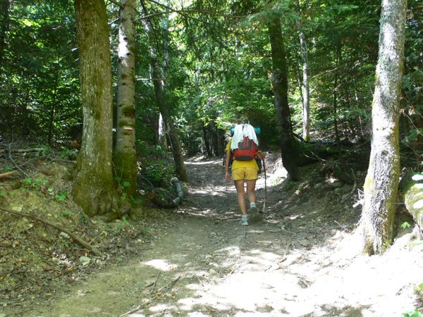Duras rampas para subir a Montsegur 