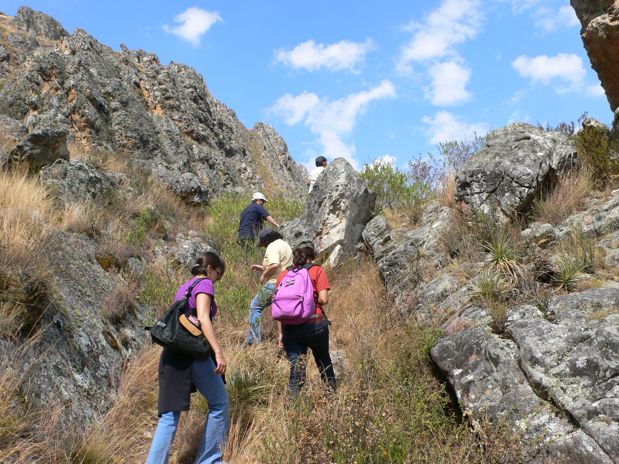 Subiendo en busca de las pinturas 