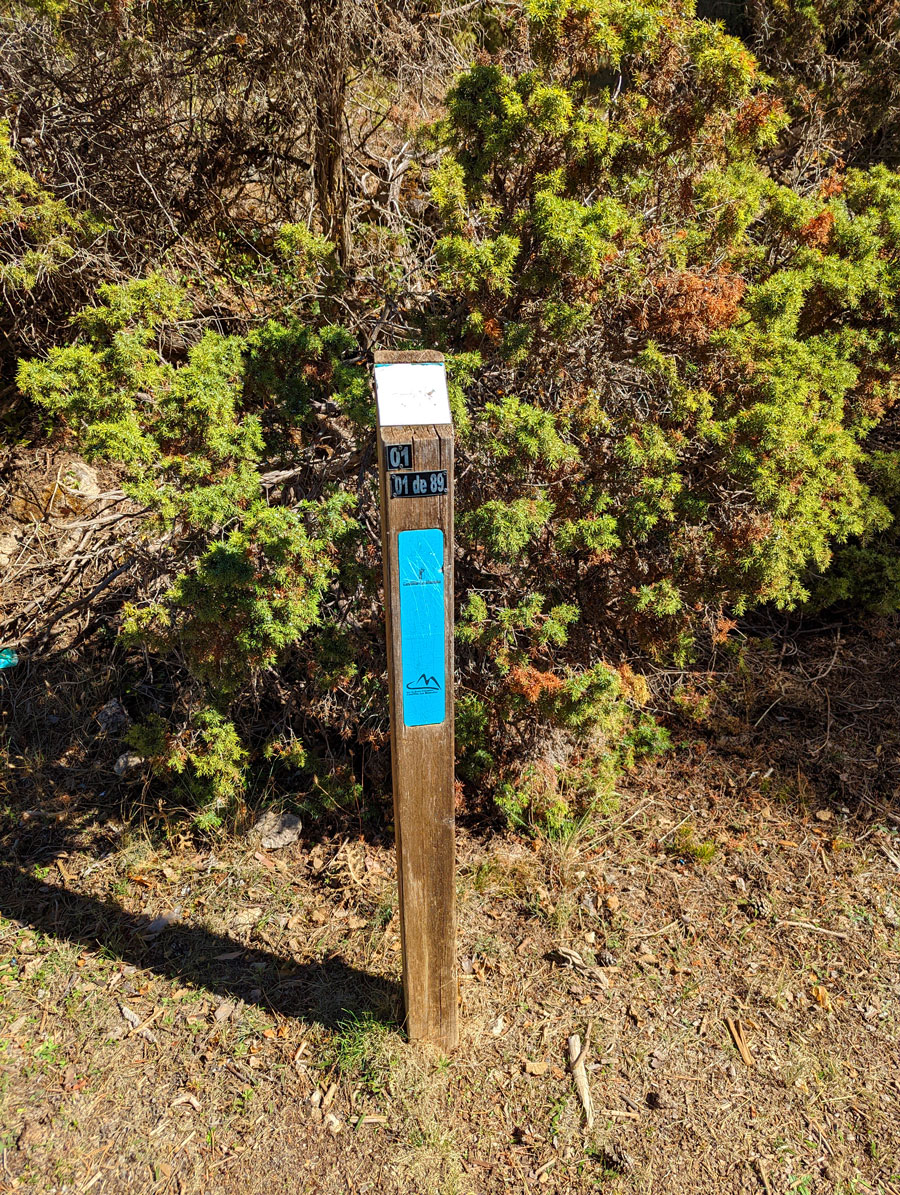 Primer poste vertical de los 89 que nos esperan 