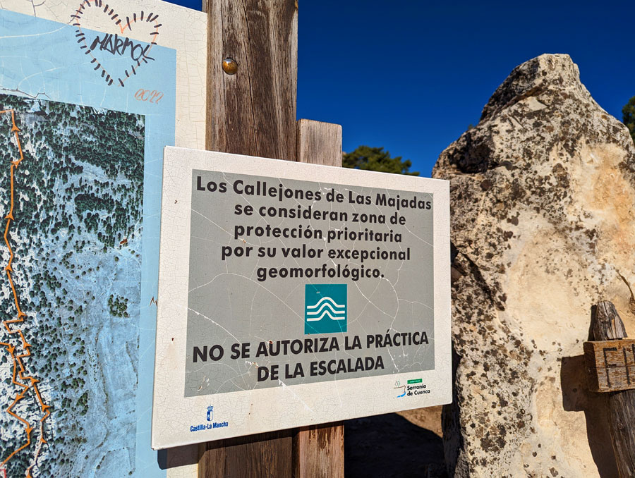 Prohibida la escalada en Los Callejones 