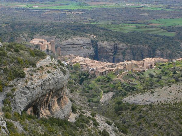 Camino de regreso con vistas a Alquézar 