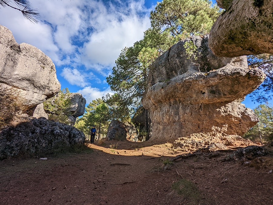 En busca del camino en la Ciudad Encantada -bien señalizado- 