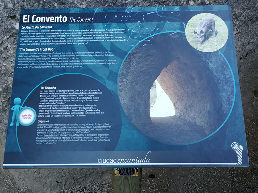 Cartel informativo del Convento 