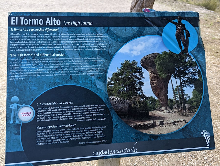 Cartel informativo del Tormo Alto 
