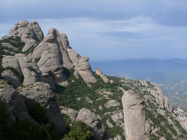 Vista a la zona de Tebaida desde el camí nou de Sant Jeroni 
