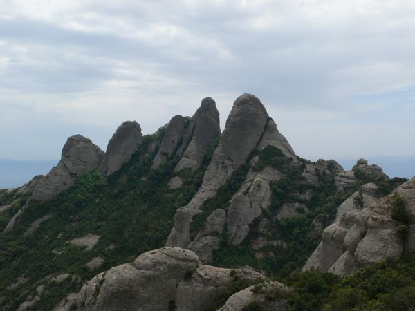 Vista a les Gorres desde el Coll de Sant Salvador 