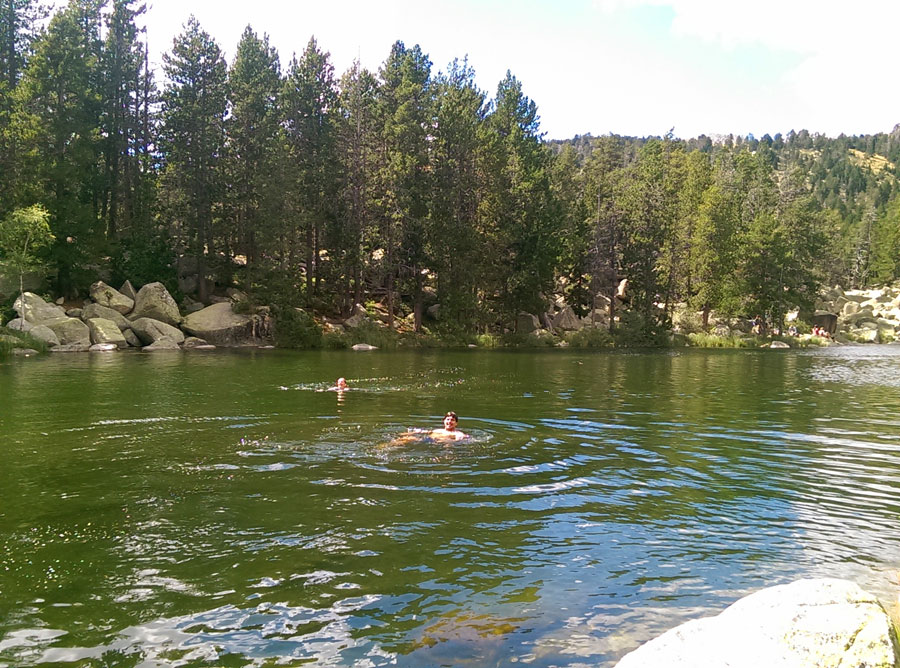Una más del baño en el lago del Orri 