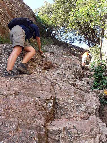 Subiendo la Portella 