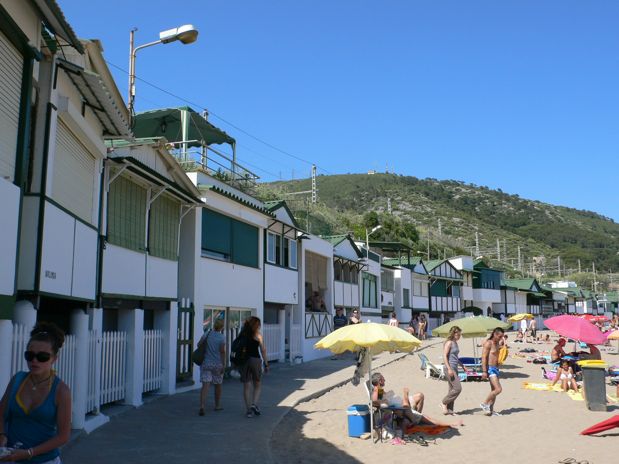 Por fin disfrutando de la playa de la población del Garraf 