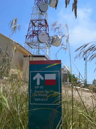 En el repetidor cerca de la ermita de la Trinitat de Vallcarca 
