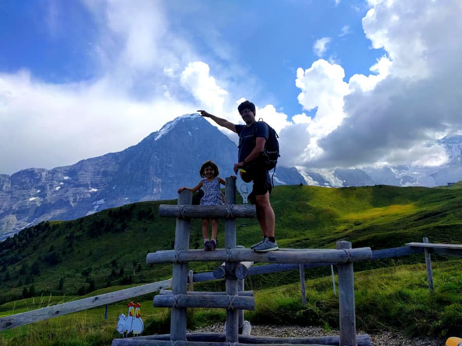Stop number 6. Eiger wooden tower viewpoint 