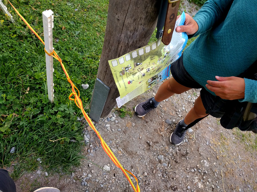 Stamping our pass at stop number 9 