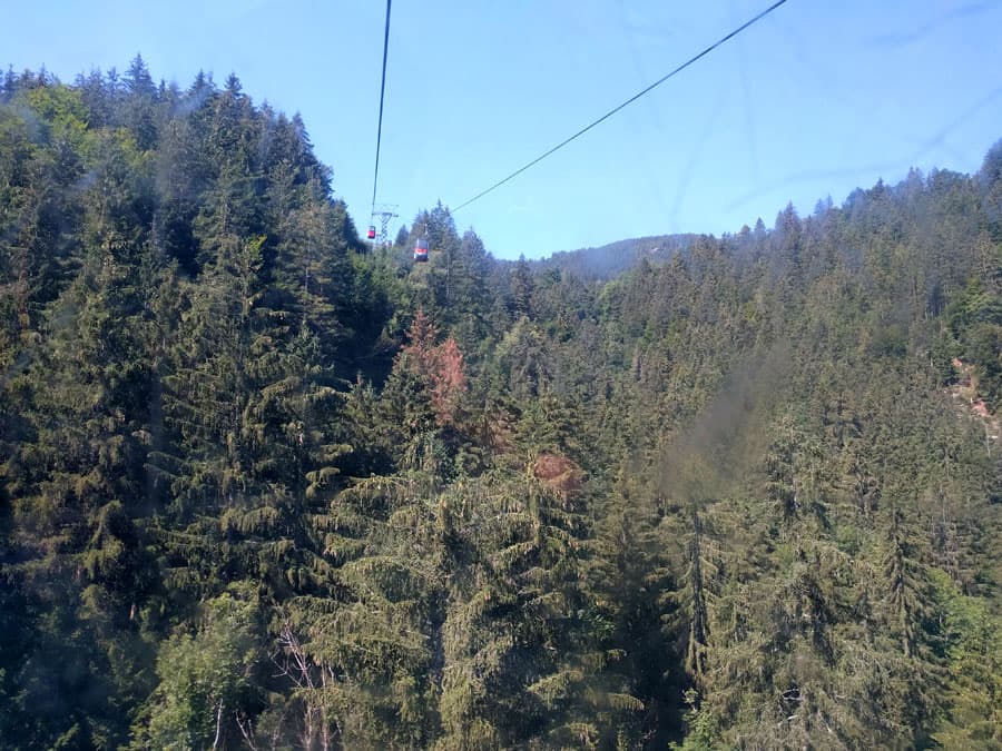 This gondola lift was built in 1978 and it was the world’s longest one back then 