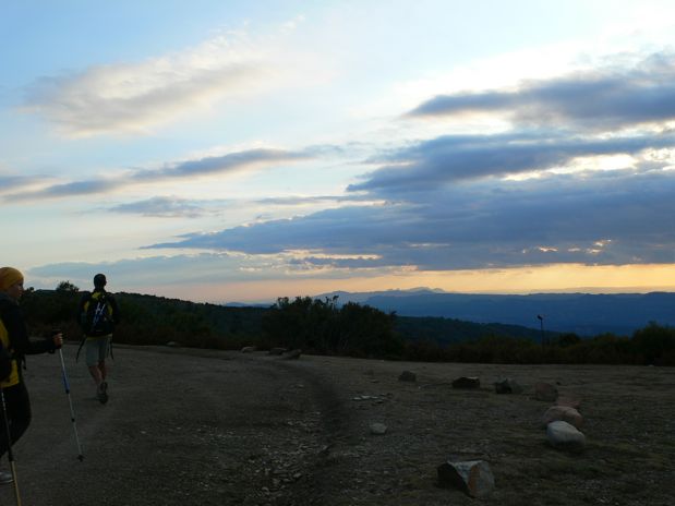 En el Plà de la Calma con Montserrat a la vista 