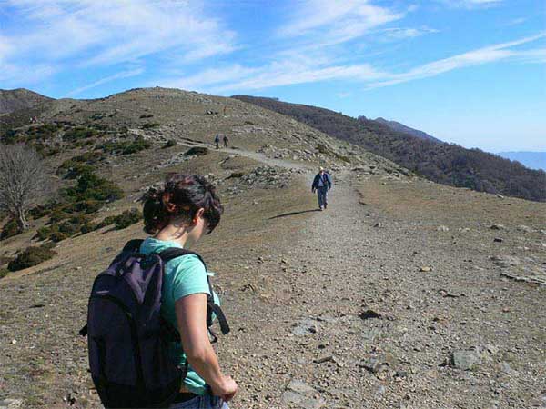 La subida al Matagalls es bastante popular 