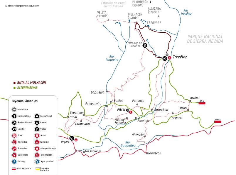 Croquis de la ruta 