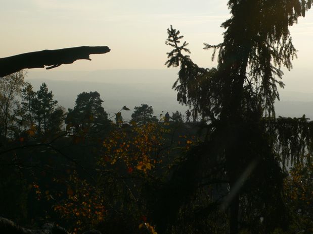 Contraluz hacia el mirador 