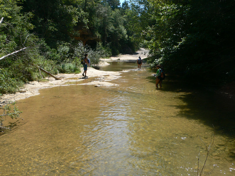 El agua cubre por las rodillas se puede caminar 