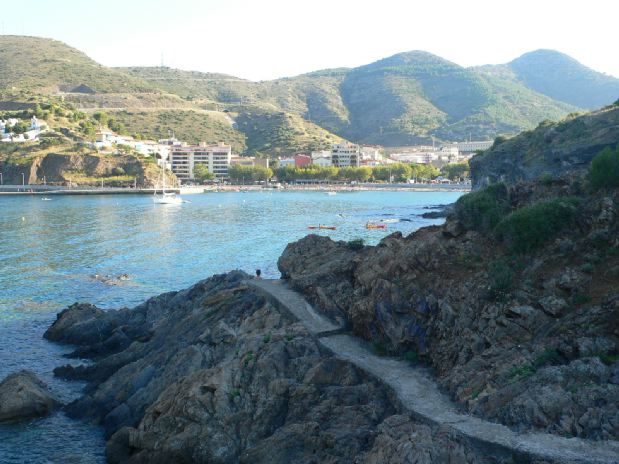Vista atrás hacia Portbou 