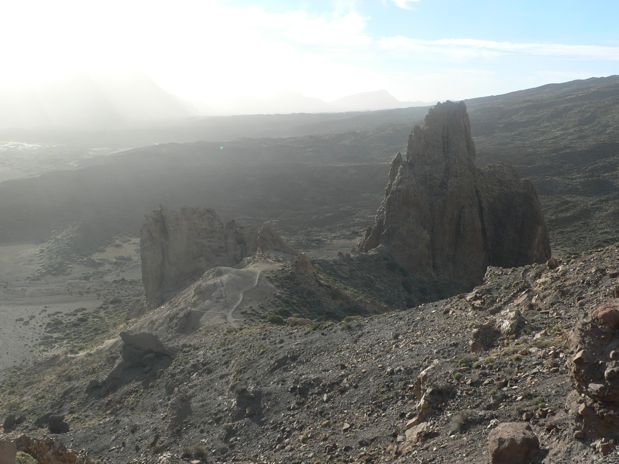 Vista desde el Mirador de la Ruleta - inicio del sendero - hacia la Catedral 