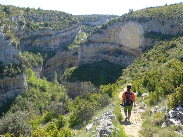 Entrando al cañón del Vero 