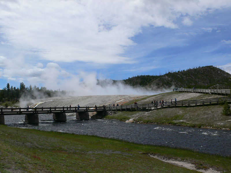 Pasarelas de acceso al Grand Prismatic -la visita clásica- 