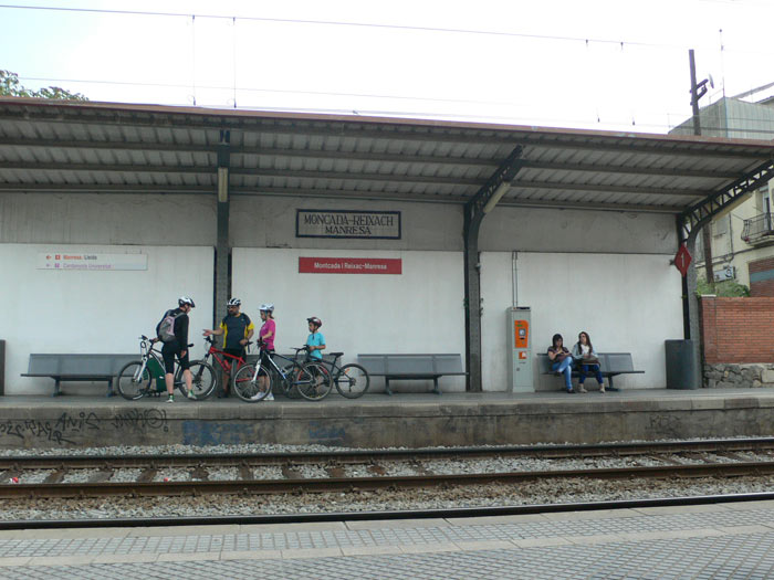 En la estación de Renfe de Montcada i Reixac