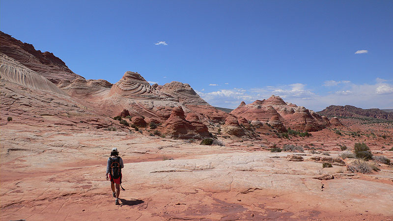 De regreso hacia las Twin Buttes