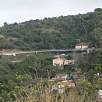Vista del puente que cruza la carretera de les Aigues / Bike route Passeig de les Aigües 