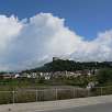Entrada de la Roca del Vallès con el castillo de la Roca a la vista / Bike route Ríos Besòs y Mogent | Hasta la Roca del Vallés 