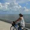 Carril bicicleta que recorre parte del cayo / Bike route Una vuelta por Key West 