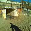 Salimos de la playa por el paso subterráneo e iniciamos el regreso / Bike route El paseo marítimo de Barcelona a Premià de Mar 