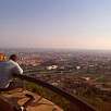 Vistas a Esplugues de Llobregat desde el mirador dels Xiprers / Bike route Ronda Verda de Barcelona. Vuelta completa 