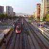 Sobre las vías del tren / Bike route Ronda Verda de Barcelona. Vuelta completa 