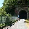 Salida del túnel / Bike route Vía Verde des Gaves 