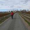Día 1: La fábrica de madera a las afueras de Cella nos obliga a desviarnos a la izquierda / Bike route Vía verde Ojos Negros 