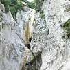 Brull waterfall in summertime / Hiking route Sant Aniol and the Salt del Brull (El Brull Waterfall) 