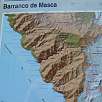 Pronto encontramos el mapa indicador de la ruta / Hiking route Barranco de Masca 