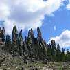 Explanada frente a Cathedral Spires / Hiking route Black Hills | Harney Peak | Cathedral Spires 