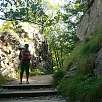 En la parte de atrás del Santuario de Queralt / Hiking route Camí dels Bons Homes 